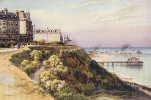 The Leas, Folkestone (litografía en color) de Ernest William Haslehust