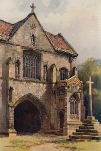 The Priory Gateway, Worksop (litografía en color)