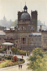 The Royal Baths, Harrogate (litografía en color) de Ernest William Haslehust