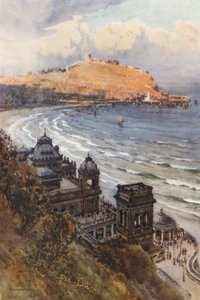El Balneario y la Bahía Sur (litografía en color) de Ernest William Haslehust