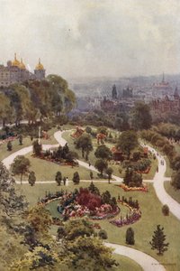 The Valley Gardens, Harrogate (litografía en color)