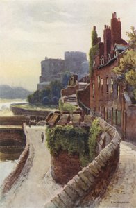 The Walls near Bridgegate (litografía en color) de Ernest William Haslehust