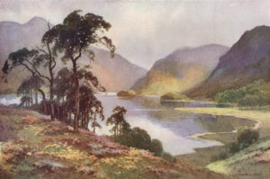 Thirlmere y Helvellyn (litografía en color)