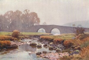 Dos puentes (litografía en color) de Ernest William Haslehust