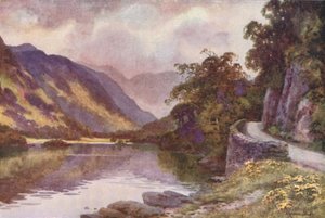 Ullswater (litografía en color) de Ernest William Haslehust