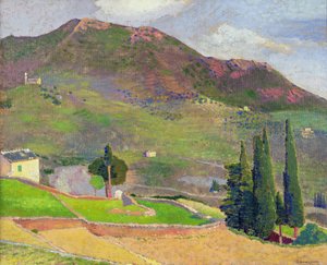 Mont Ste. Victoire (óleo sobre lienzo) de Ernest Yarrow Jones