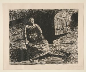 mujer en el hogar de Ernst Barlach