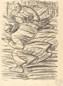 El Asalto, publicado 1915 de Ernst Barlach