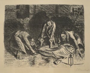 El primo pobre", de Ernst Barlach, c. 1917, Museo de Arte de Honolulú, 13150 de Ernst Barlach