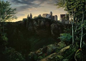 Castillo de Hohnstein en la Suiza sajona