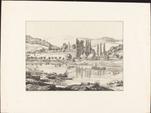 El convento de Neuberg desde Schlierbach de Ernst Fries