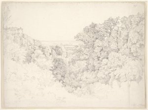 Vista desde Ariccia, cerca de Albano de Ernst Fries