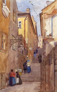 Los pasos del mendigo en Viena-Mariahilf de Ernst Graner
