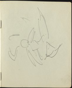 Bailarines y artistas Página de un cuaderno de bocetos