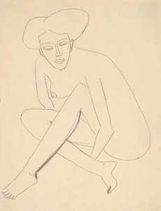 Dodo sentado, 1910 de Ernst Ludwig Kirchner