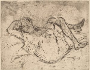 Niña Soñadora, 1906 de Ernst Ludwig Kirchner