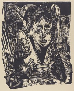 Chica soñando, 1918