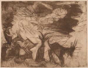 Cabras y nubes, 1919