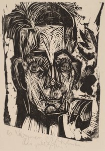 Cabeza del Dr. Robert Binswanger el Estudiante, 1917-1918