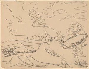 Paisaje en el Taunus, 1916 de Ernst Ludwig Kirchner