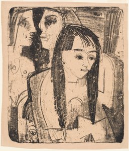 Retrato de una niña, 1921 de Ernst Ludwig Kirchner