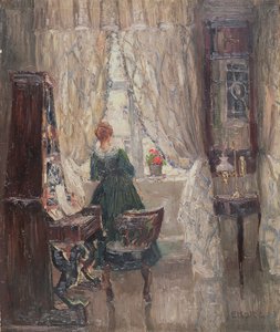 En el salón, c.1910