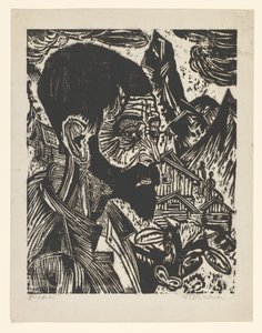 Sennkopf (Martin Schmied) (título original) de Ernst Ludwig Kirchner (signed by artist)