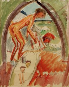 Desnudo en el Arco de Ernst Ludwig Kirchner
