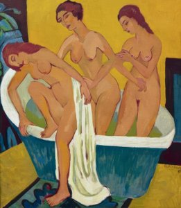 Mujeres bañándose de Ernst Ludwig Kirchner