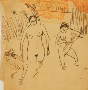 Bañistas en los Estanques de Moritzburg (izquierda Fränzi)