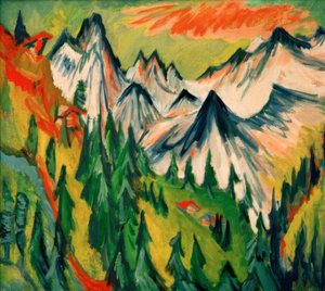 Cima de la montaña de Ernst Ludwig Kirchner