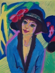 Retrato de Gerda. Alrededor de 1914 de Ernst Ludwig Kirchner
