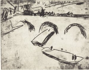 Puente en el malecón del Príncipe Heredero de Ernst Ludwig Kirchner