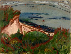 Paisaje costero en Fehmarn de Ernst Ludwig Kirchner