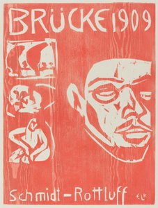 Portada del cuarto anuario del grupo de artistas Die Brücke de Ernst Ludwig Kirchner