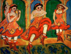 Bailarinas de czardas de Ernst Ludwig Kirchner