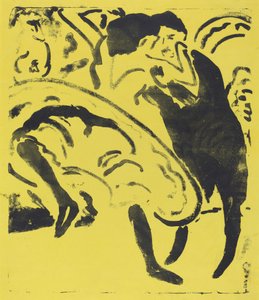 Pareja bailando de Ernst Ludwig Kirchner