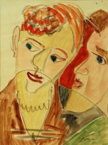 Los Hembusse (Pareja de amantes H.) de Ernst Ludwig Kirchner