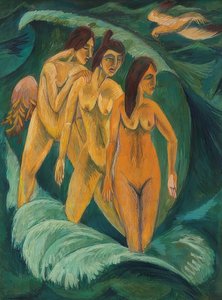Las tres bañistas. 1913