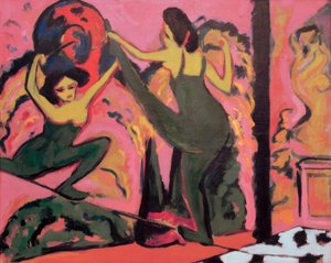 Danza en la cuerda floja de Ernst Ludwig Kirchner