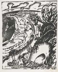 Dune Landscape with a Curving Bay de Ernst Ludwig Kirchner