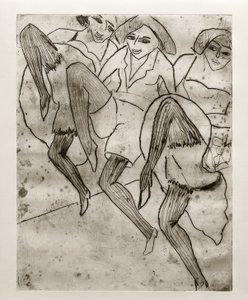 Bailarinas de Hamburgo de Ernst Ludwig Kirchner