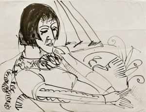 Sentada (Erna) de Ernst Ludwig Kirchner