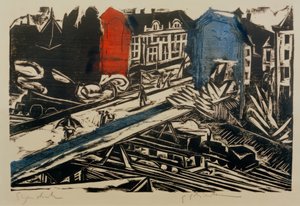 Puente de transferencia del tren de Wannsee de Ernst Ludwig Kirchner