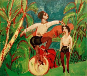 Monociclista de Ernst Ludwig Kirchner