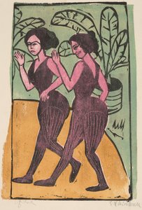 Bailarines de paso inglés de Ernst Ludwig Kirchner