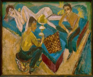 Erich Heckel y Otto Mueller jugando al ajedrez II