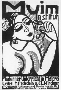 Ernst Ludwig Kirchner: Instituto Muim ... (xilografía) de Ernst Ludwig Kirchner