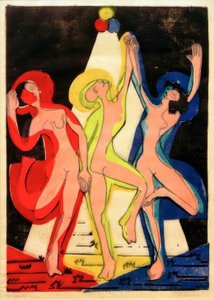 Baile de colores de Ernst Ludwig Kirchner