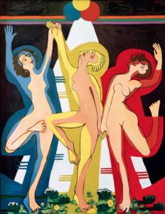 Danza de colores II de Ernst Ludwig Kirchner